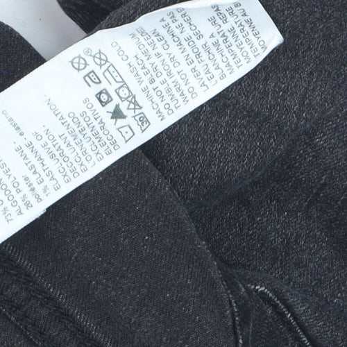 Levi Strauss Women's Black Slim Straight Jeans Size 14