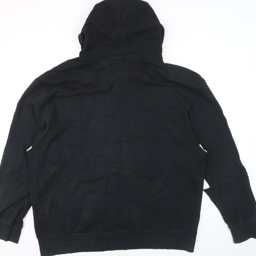 Nike Jordan Mens Black 2XL Pullover Hoodie with Logo Graphic