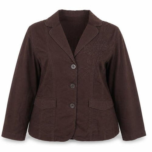 Rocha John Rocha Petite Women’s Brown Linen Blend Blazer Size 18