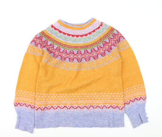 Monsoon Women’s Multicoloured Fair Isle Knit Jumper Size S