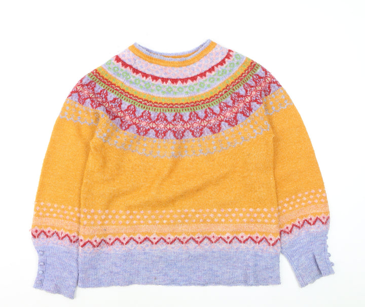 Monsoon Women’s Multicoloured Fair Isle Knit Jumper Size S