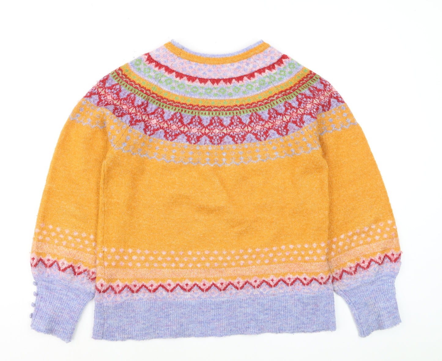 Monsoon Women’s Multicoloured Fair Isle Knit Jumper Size S