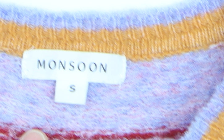 Monsoon Women’s Multicoloured Fair Isle Knit Jumper Size S