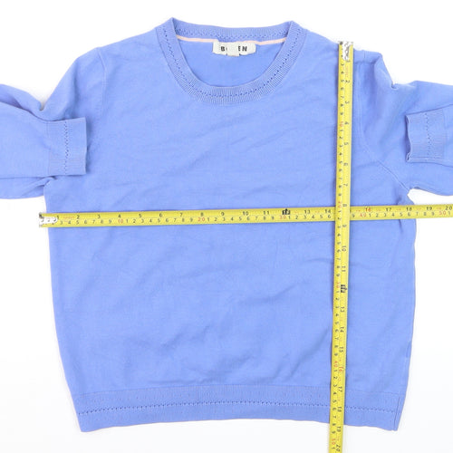 Boden Women’s Blue Cotton Crew Neck Long Sleeve Jumper M