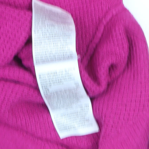 GAP Womens Pink V-Neck Long Sleeve Cotton Knit Jumper Size L
