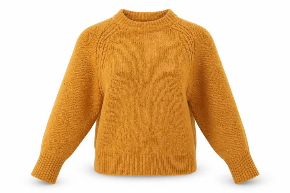 Front view of ASOS Women Brown Mock Neck Knit jumper, size 8