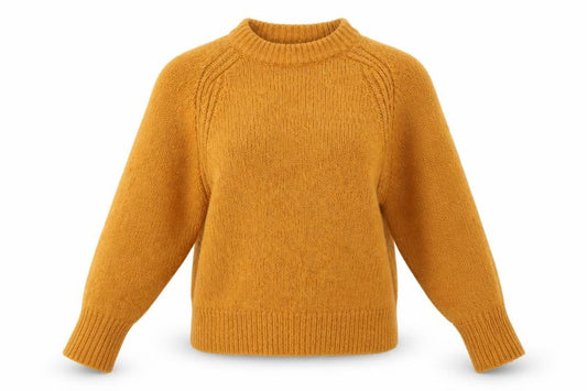Front view of ASOS Women Brown Mock Neck Knit jumper, size 8