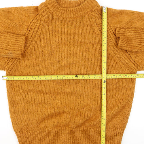 ASOS Women Brown Mock Neck Knit Pullover Jumper Size 8