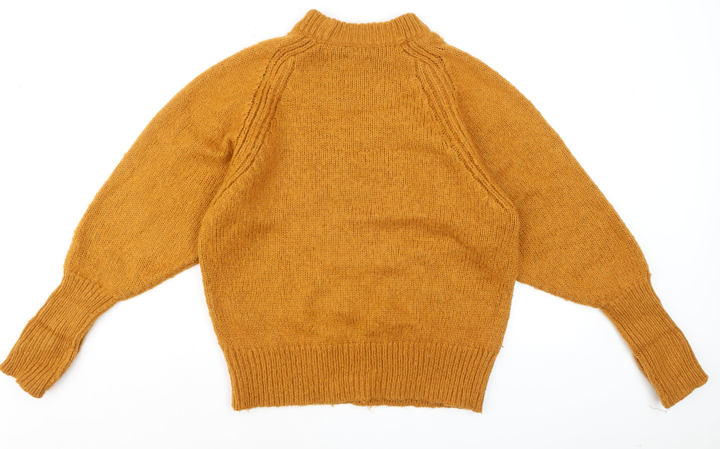ASOS Women Brown Mock Neck Knit Pullover Jumper Size 8