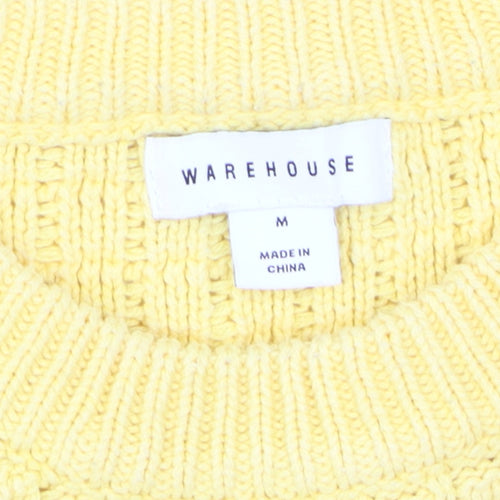 Warehouse Women’s Multicoloured Waffle-Knit Jumper Medium