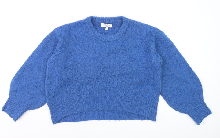 Next Emma Willis Women Blue Alpaca Wool Blend Chunky Knit Jumper S