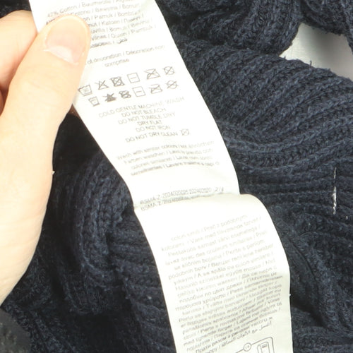 Jack & Jones Men's Blue 3XL Half Zip Knit Jumper