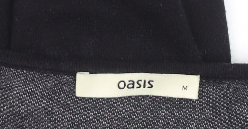Oasis Women Black Bodycon Knit Sequin Dress Size M