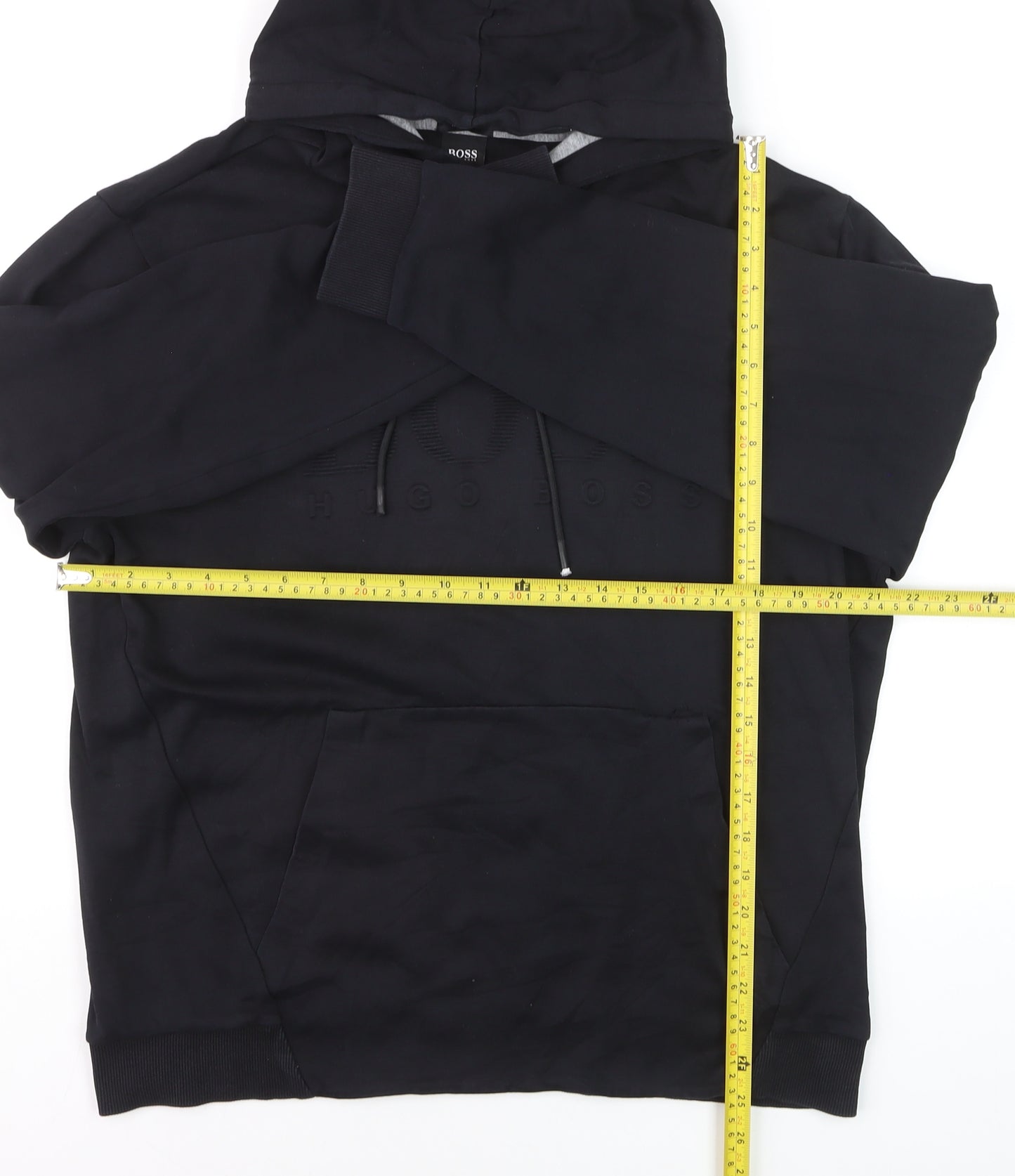 Hugo Boss Men's Black XL Regular Fit Pullover Hoodie