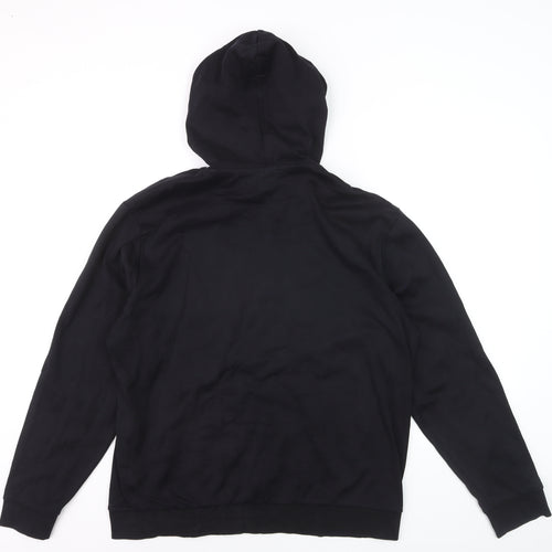 Hugo Boss Men's Black XL Regular Fit Pullover Hoodie
