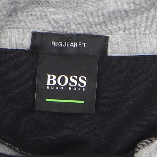 Hugo Boss Men's Black XL Regular Fit Pullover Hoodie
