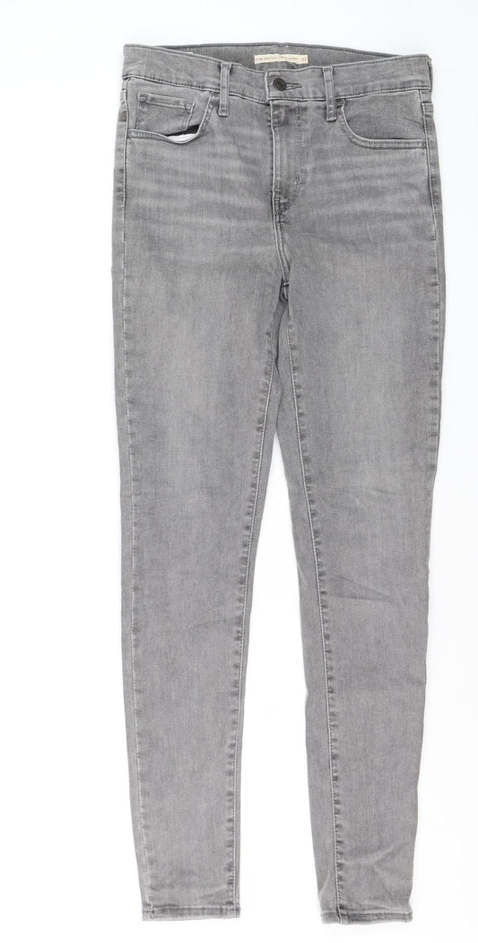 Levi's 720 High Rise Super Skinny Grey Jeans Womens Size 27