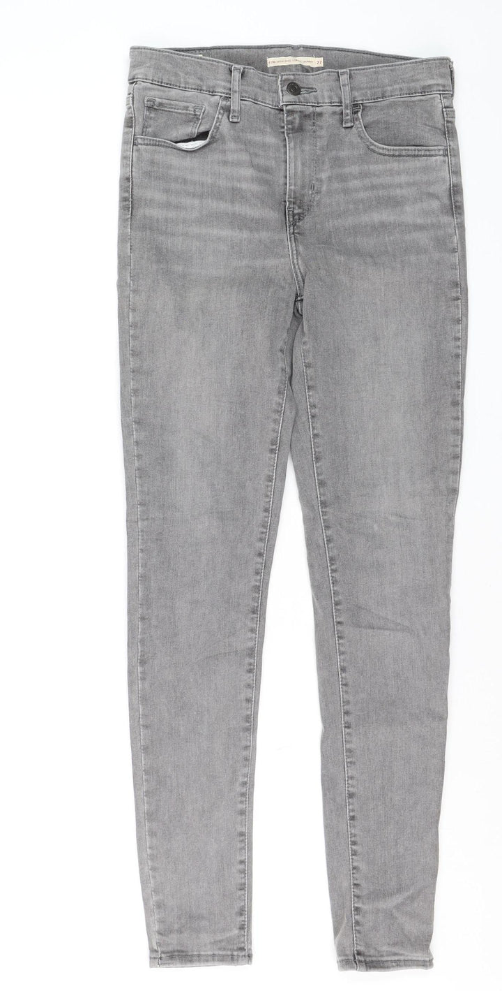 Levi's 720 High Rise Super Skinny Grey Jeans Womens Size 27