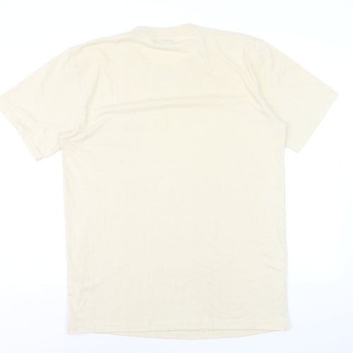 Ralph Lauren Men's Beige Cotton Crew Neck Short Sleeve T-Shirt L