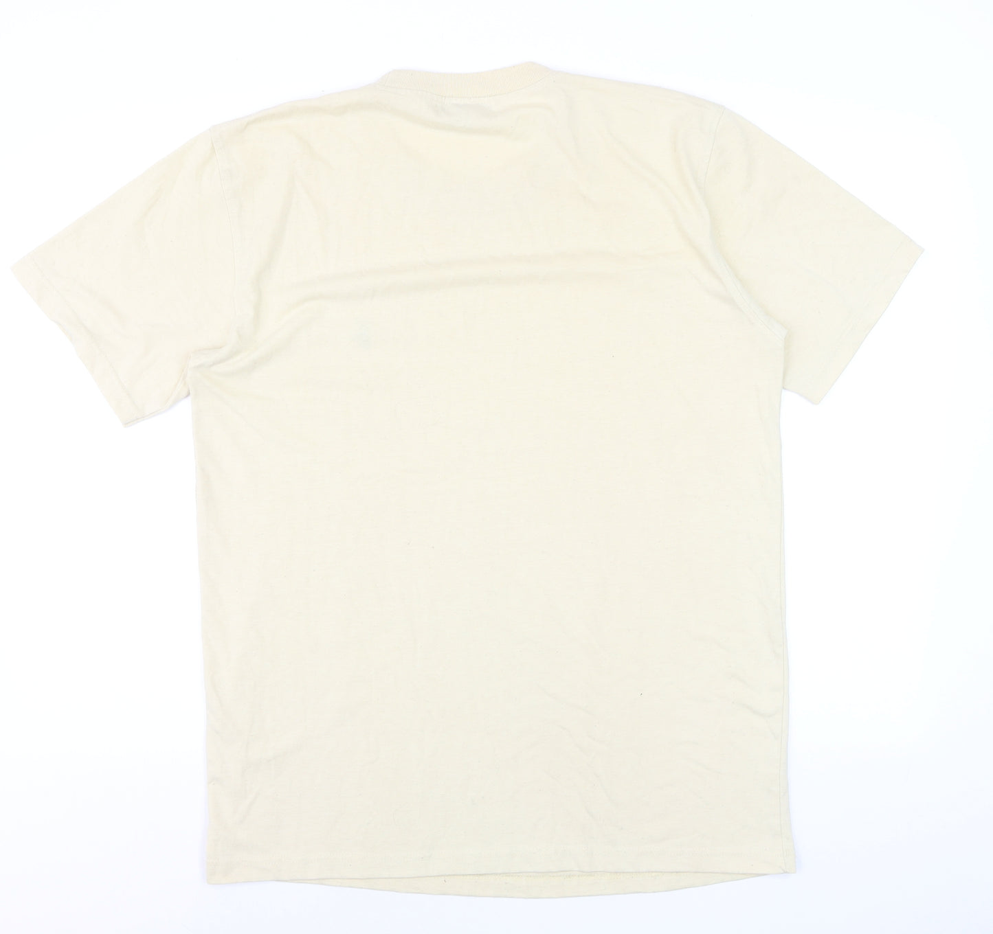 Ralph Lauren Men's Beige Cotton Crew Neck Short Sleeve T-Shirt L