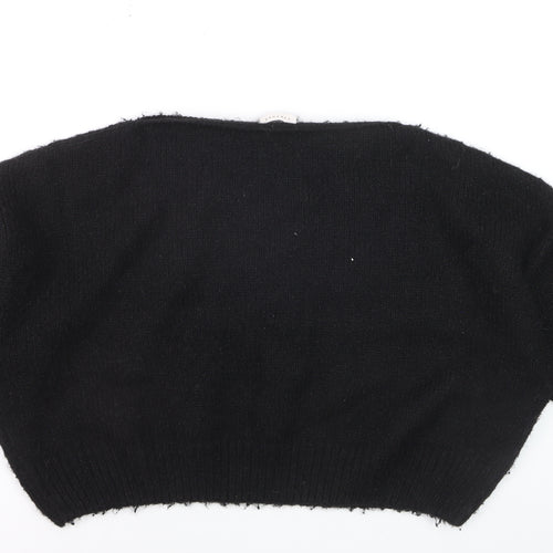 Topshop Women's Black XS Pullover Jumper Soft Knit