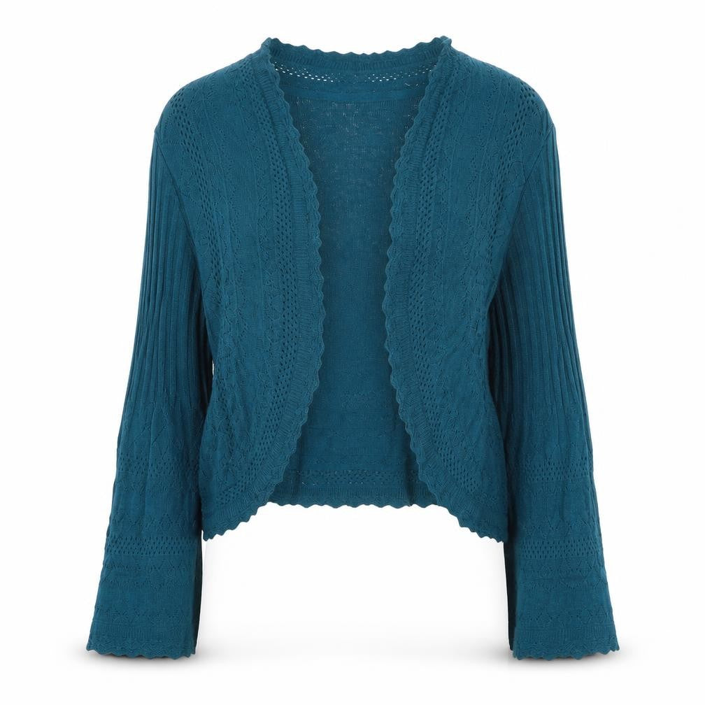 Marks and Spencer Per Una Women's Green Size 12 Open Knit Cardigan