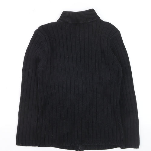 Marks and Spencer Women’s Black Full Zip Mock Neck Jumper Size 8