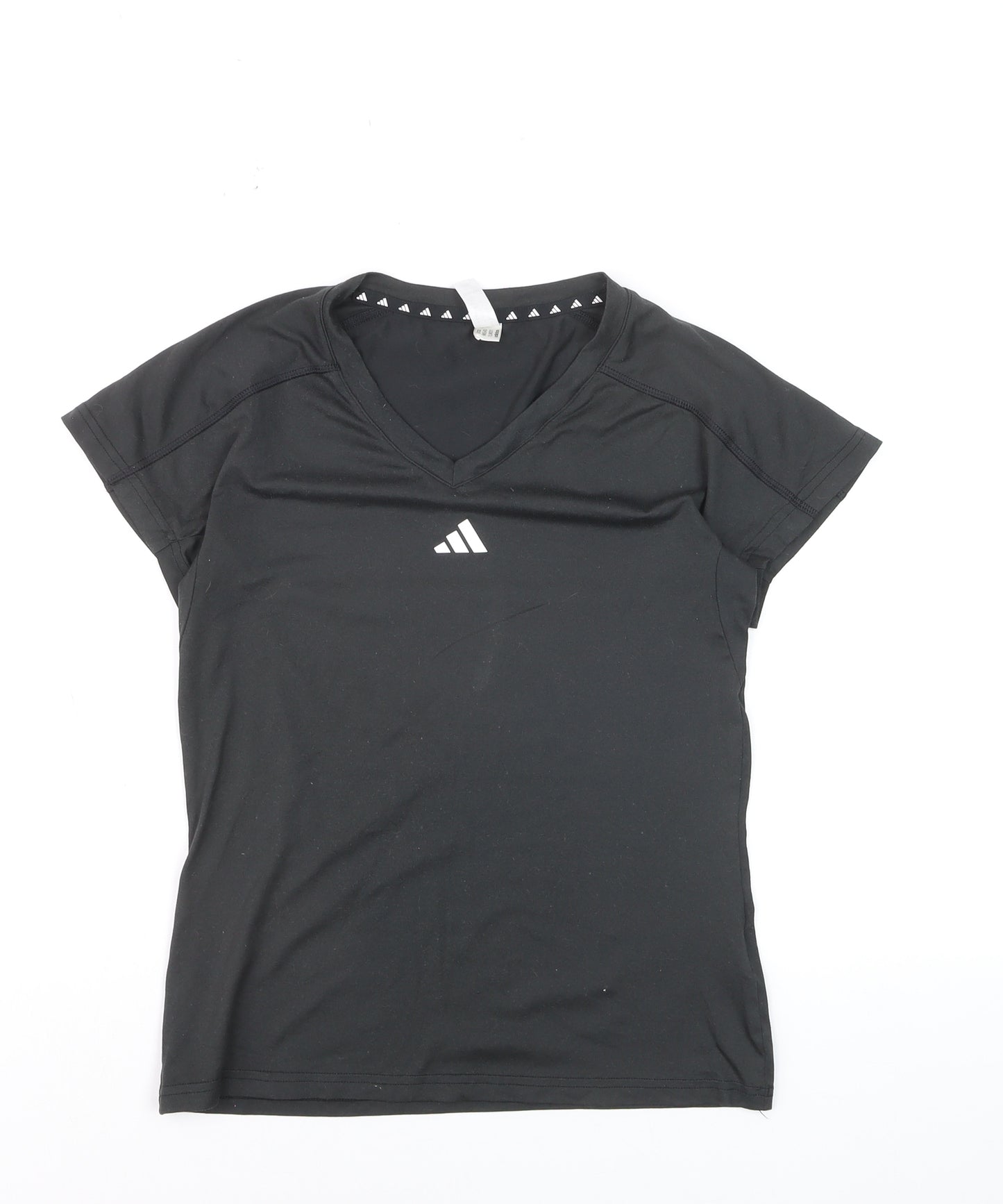 adidas Women's Black XS V-Neck Athletic T-Shirt