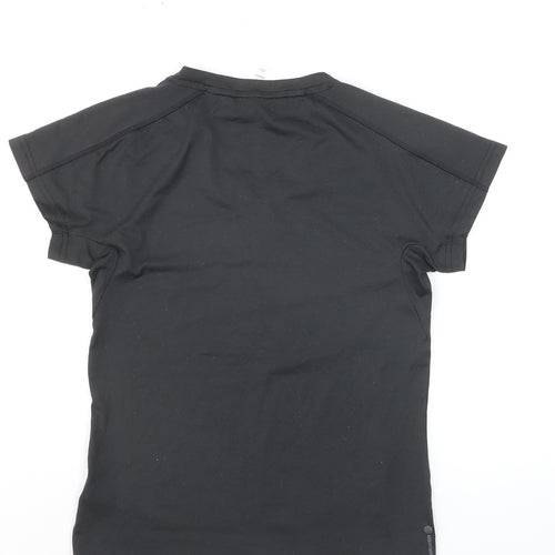 adidas Women's Black XS V-Neck Athletic T-Shirt