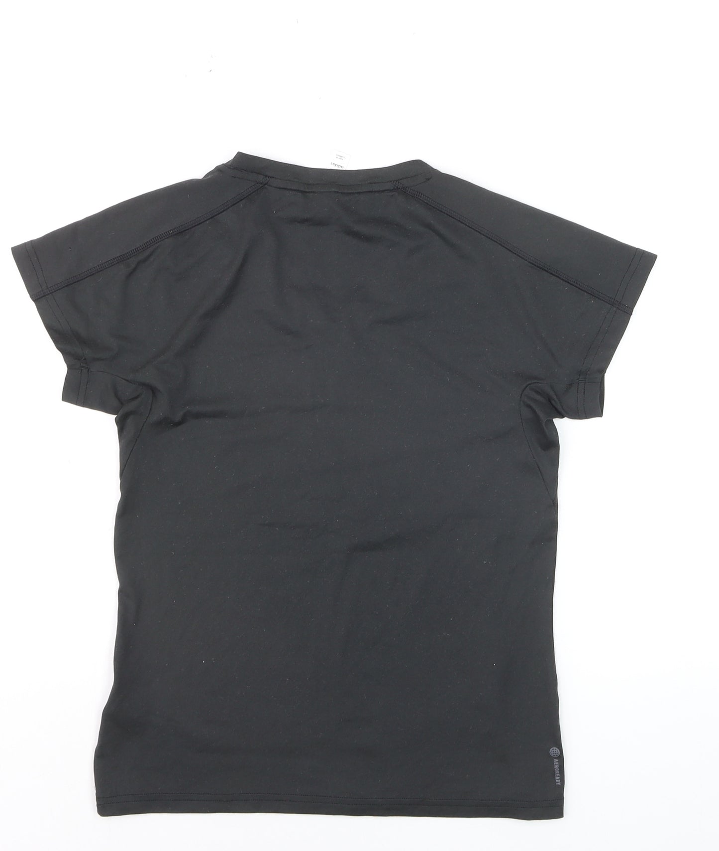adidas Women's Black XS V-Neck Athletic T-Shirt