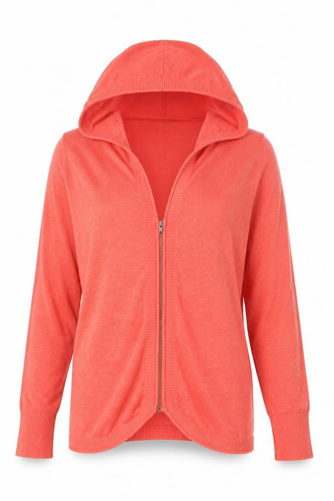 Gap Women's Coral Full Zip Lightweight Hoodie Size S