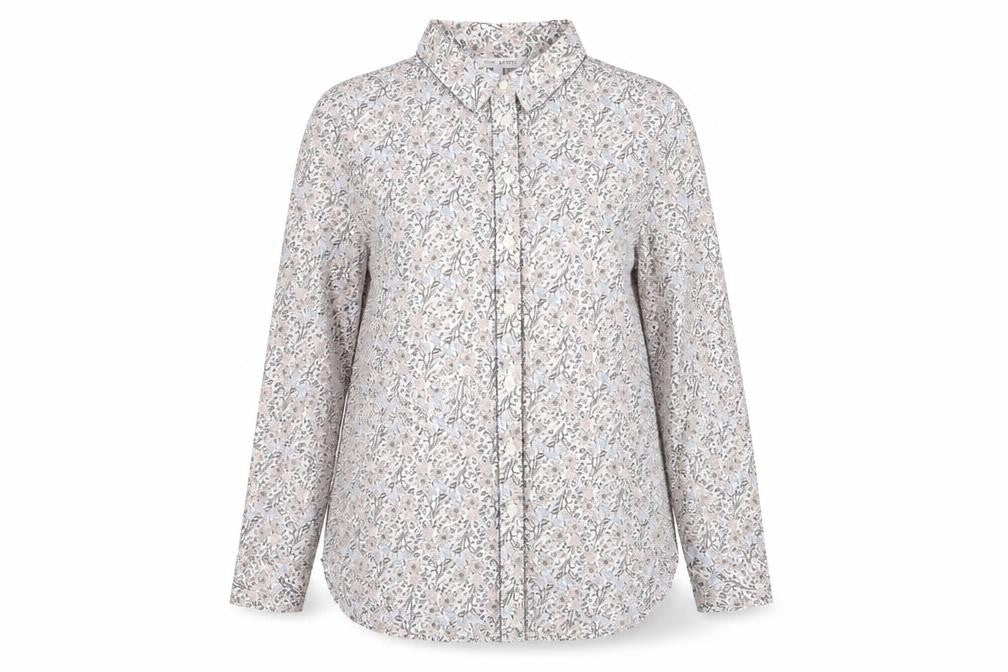 Front view of Next Petite Women’s Floral Blouse Multicoloured Size 14P Viscose Tunic