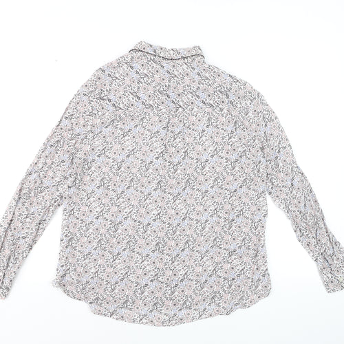 Next Petite Women’s Floral Blouse Multicoloured Size 14P Viscose Tunic