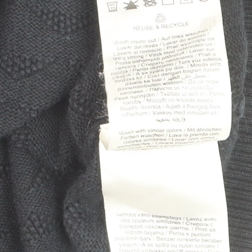 Jack & Jones Men’s Black Cotton Crew Neck Pullover Jumper L