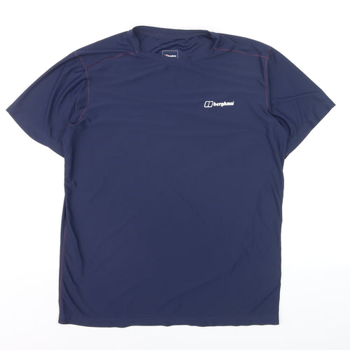 Berghaus Men Blue M Short Sleeve Crew Neck Active T-Shirt