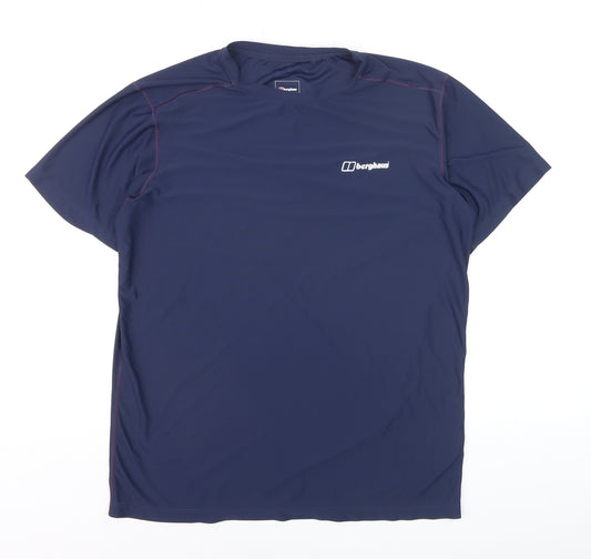 Berghaus Men Blue M Short Sleeve Crew Neck Active T-Shirt