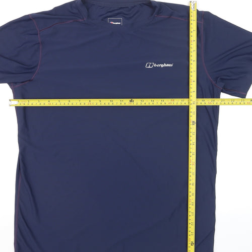 Berghaus Men Blue M Short Sleeve Crew Neck Active T-Shirt