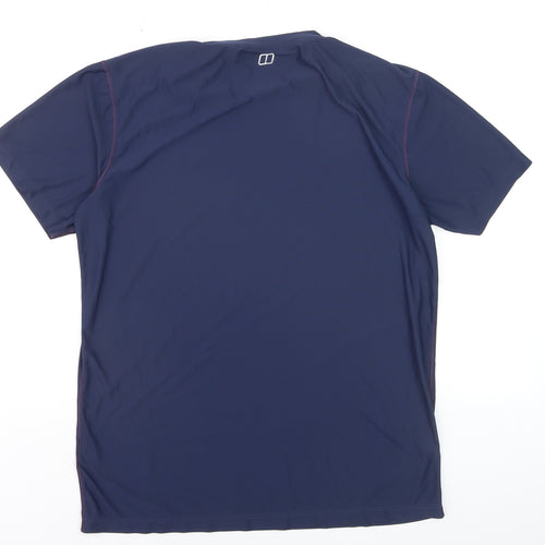 Berghaus Men Blue M Short Sleeve Crew Neck Active T-Shirt