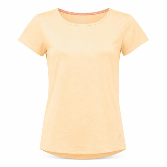 Energetics Womens Beige Running T-Shirt M Moisture Wicking Lightweight Top