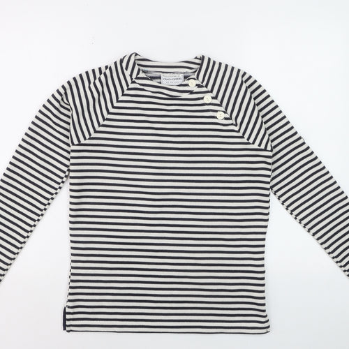 Craghoppers Women's Navy Stripe Long Sleeve Polyester Jumper UK 8