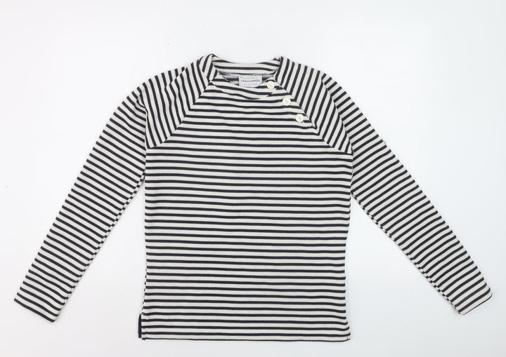Craghoppers Women's Navy Stripe Long Sleeve Polyester Jumper UK 8