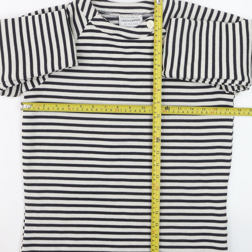 Craghoppers Women's Navy Stripe Long Sleeve Polyester Jumper UK 8