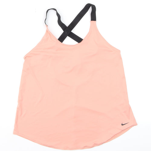 Nike Womens Pink Dri-Fit Racerback Tank Top Size L