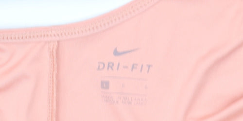 Nike Womens Pink Dri-Fit Racerback Tank Top Size L