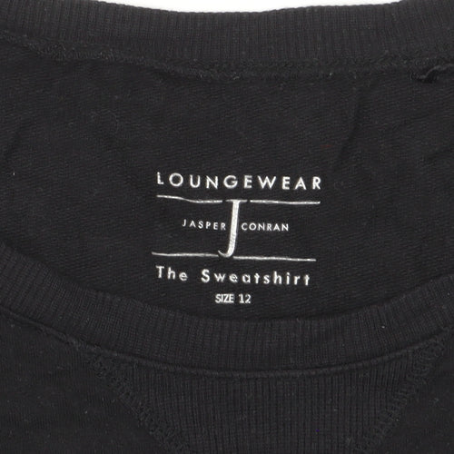 Jasper Conran Loungewear Black Crew Neck Sweatshirt Men’s Size L