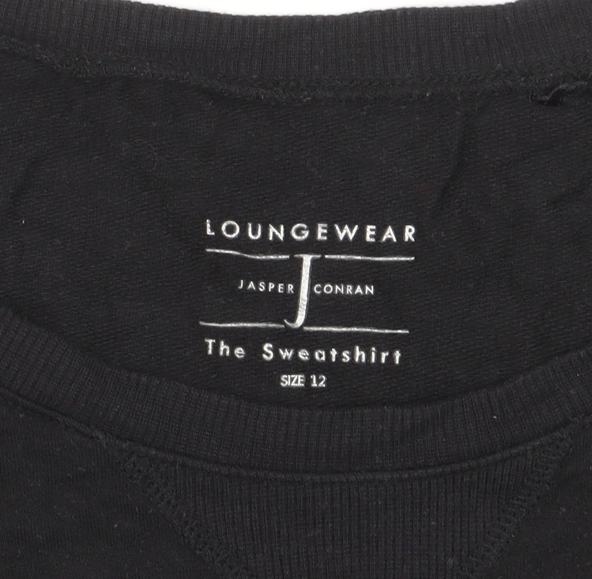 Jasper Conran Loungewear Black Crew Neck Sweatshirt Men’s Size L