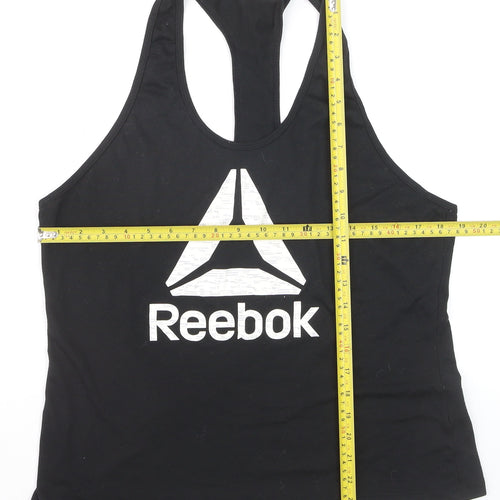 Reebok Womens Black XL Racerback Tank Top Speedwick Gym Activewear