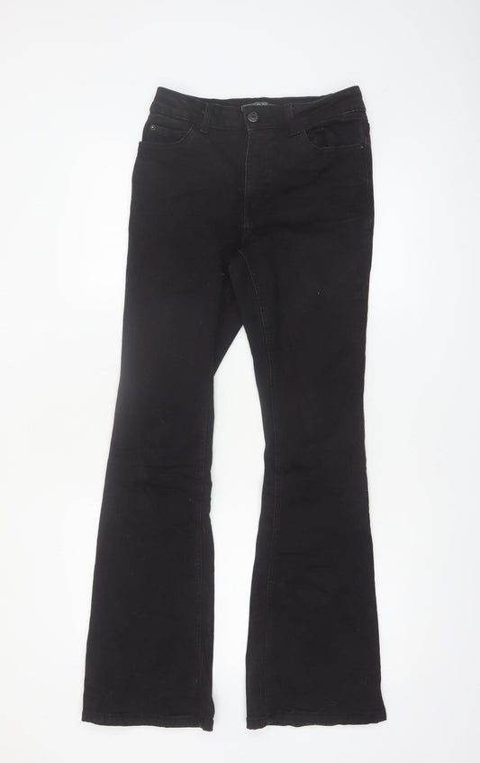 Denim Co. Womens Black Bootcut Stretch Jeans Size 10 Regular