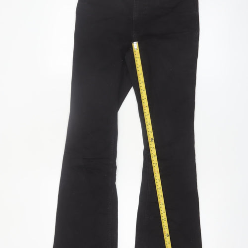 Denim Co. Womens Black Bootcut Stretch Jeans Size 10 Regular