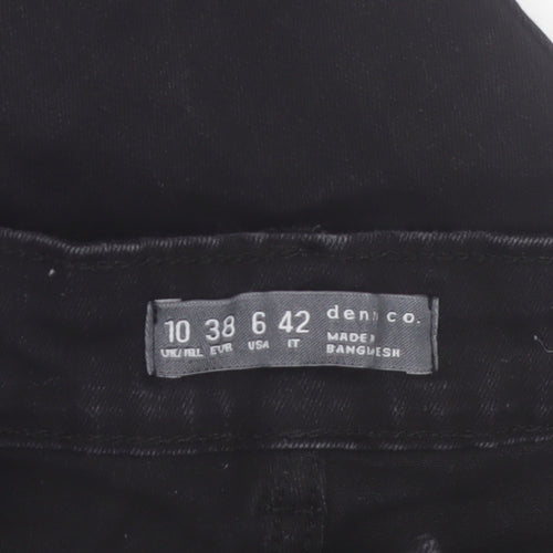 Denim Co. Womens Black Bootcut Stretch Jeans Size 10 Regular